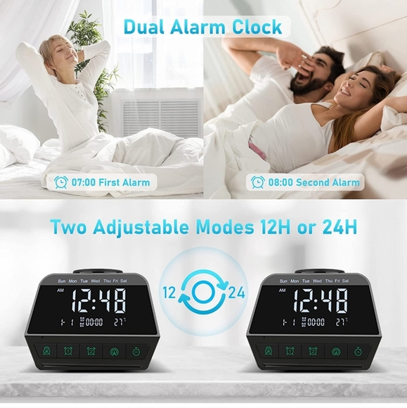 Multi functional alarm clock - Picture 9 of 10